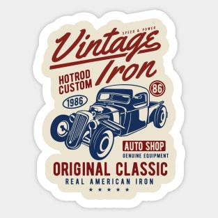 Vintage Hot Rod Sticker